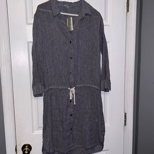 James Perse Striped Linen Dress